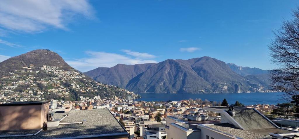 Lugano Lakeview Apartment With Self Check-In & Private Parking On Request Экстерьер фото