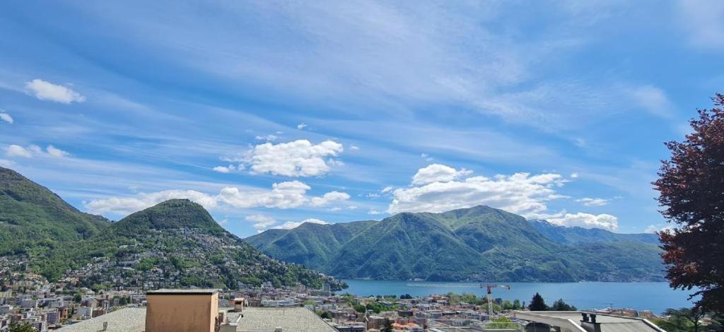 Lugano Lakeview Apartment With Self Check-In & Private Parking On Request Экстерьер фото